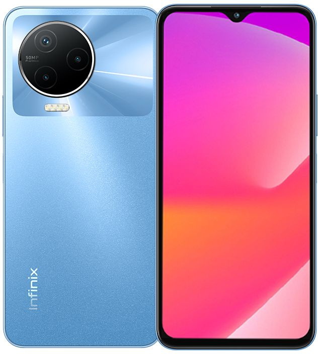 Смартфон Infinix X676C Note 12 2023 256Gb 8Gb синий моноблок 3G 4G 2Sim 6.7" 1080x2460 XOS 10.6 50Mpix 802.11 a/b/g/n/ac NFC GPS GSM900/1800 GSM1900 TouchSc FM microSD max1024Gb