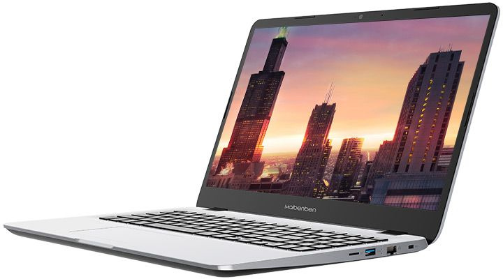 Ноутбук Maibenben M543 Ryzen 3 4300U 8Gb SSD512Gb AMD Radeon 15.6" IPS FHD (1920x1080) Linux silver WiFi BT Cam 4440mAh (M5431SB0LSRE0) — фото 2