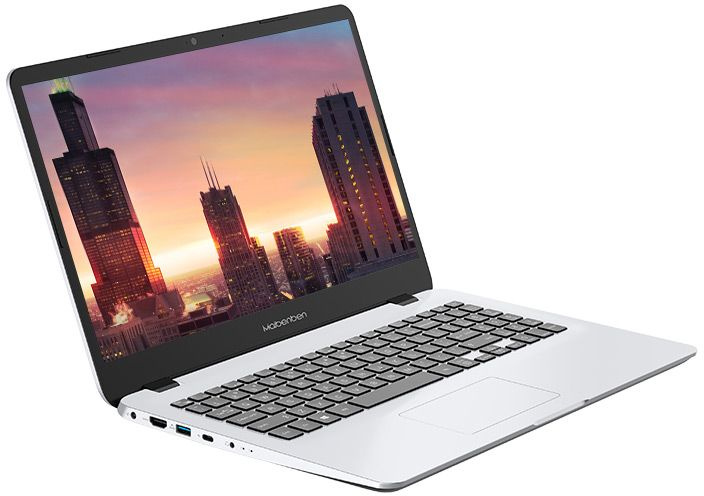 Ноутбук Maibenben M543 Ryzen 3 4300U 8Gb SSD512Gb AMD Radeon 15.6" IPS FHD (1920x1080) Linux silver WiFi BT Cam 4440mAh (M5431SB0LSRE0) — фото 3
