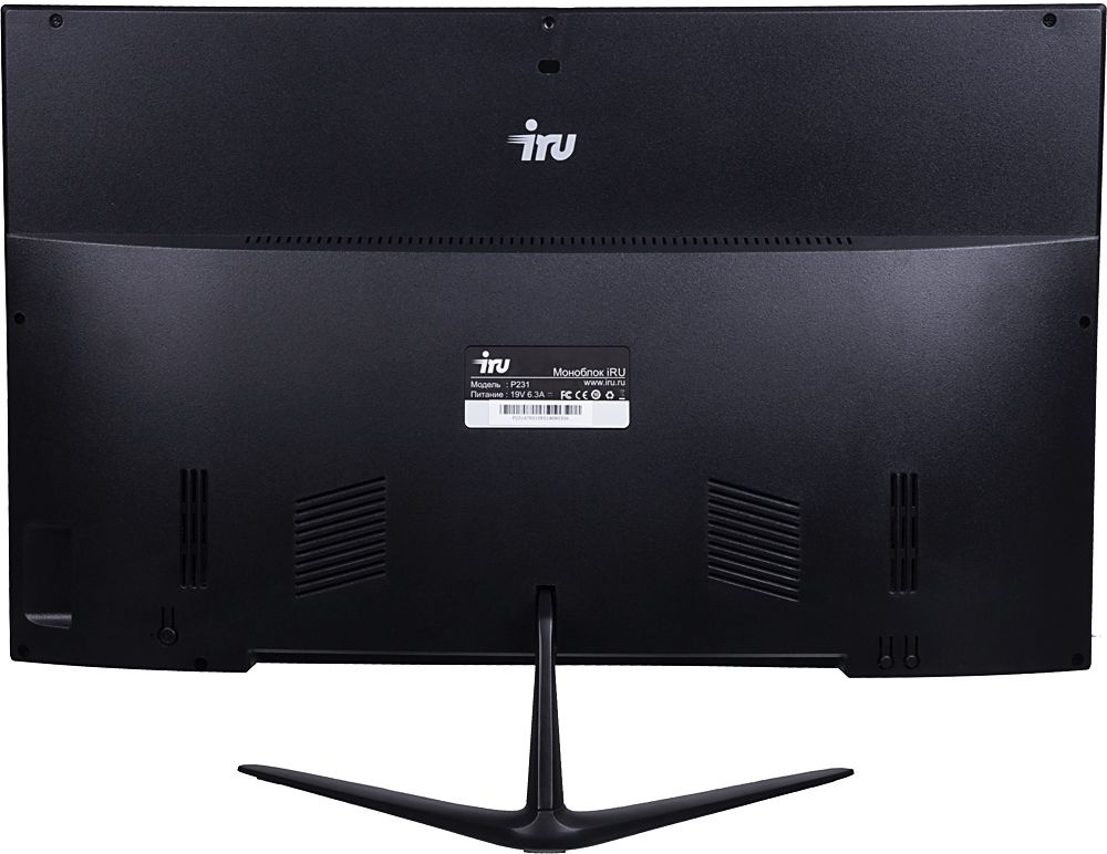 Моноблок IRU Office P2310H4 23.8" Full HD i3 10105 (3.7) 8Gb 1Tb SSD250Gb UHDG 630 Windows 11 Home Single Language 64 GbitEth WiFi BT 120W Cam черный 1920x1080 (RUS) — фото 6