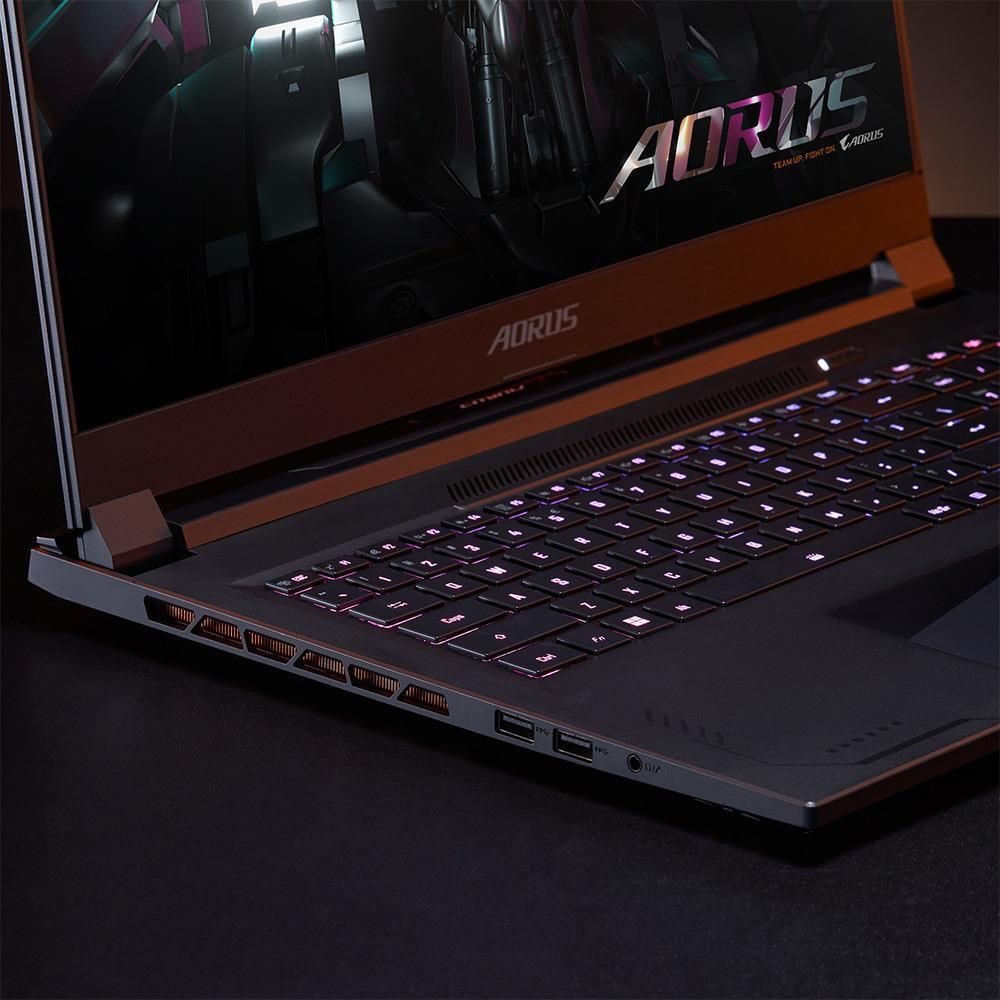 Ноутбук Gigabyte Aorus 17X Core i9 13900HX 16Gb SSD1Tb NVIDIA GeForce RTX4080 12Gb 17.3" IPS QHD (2560x1440) Windows 11 Home Multi Language 64 black WiFi BT Cam (AXF-B4KZ694SP) — фото 6