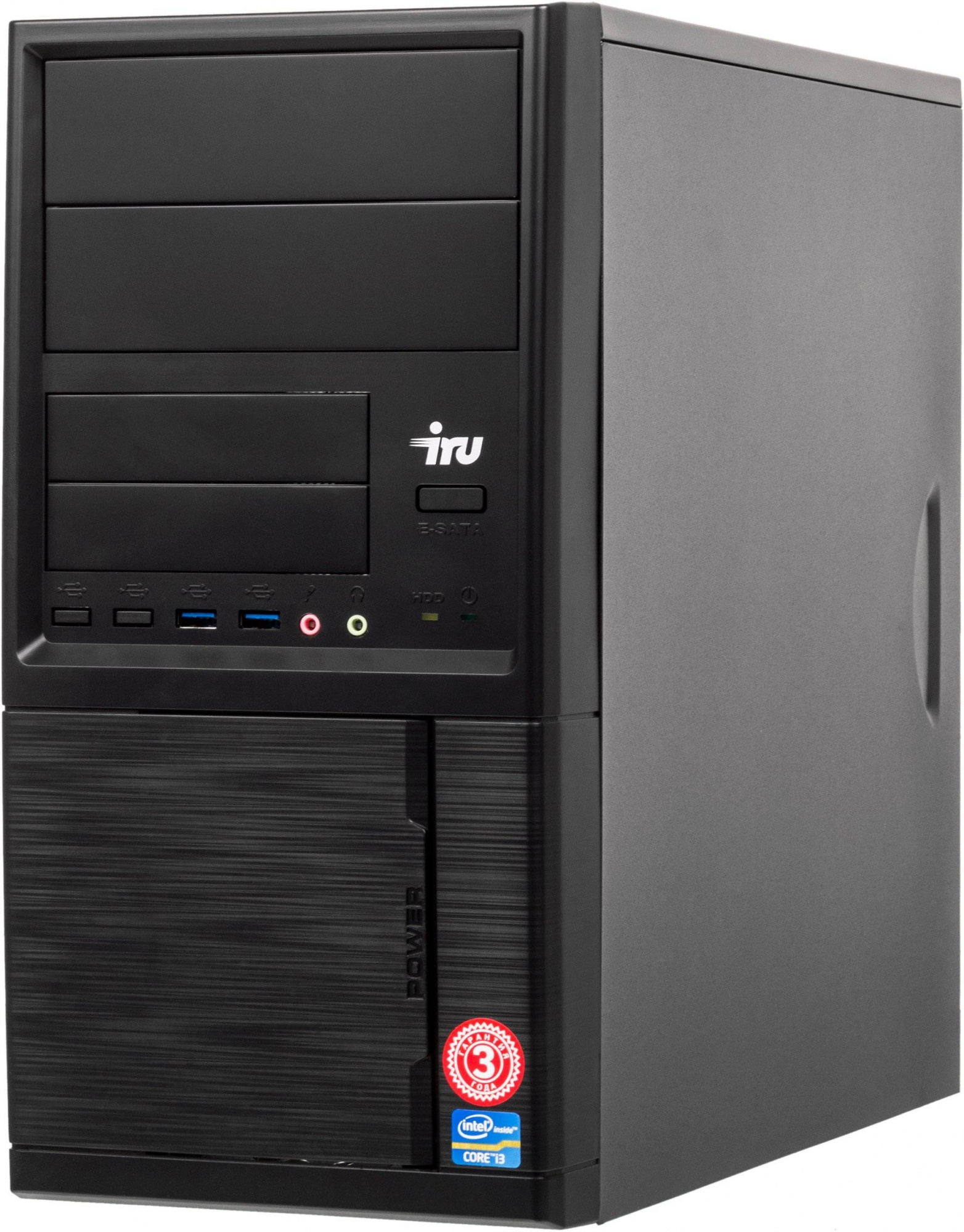 ПК IRU Office 513 MT i3 9100 (3.6) 8Gb SSD240Gb UHDG 630 noOS GbitEth 400W черный (1881599)