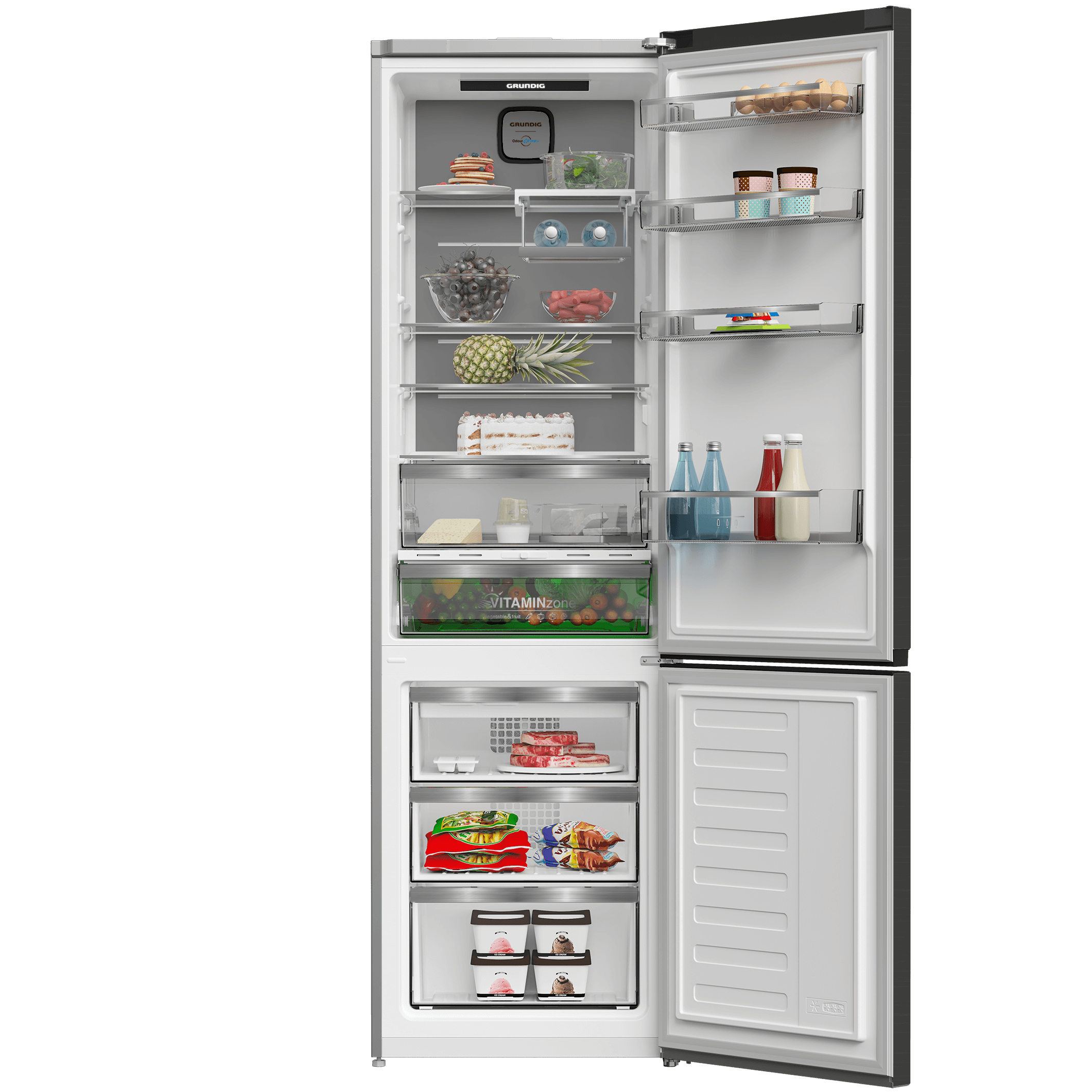 Холодильник Grundig GKPN66930LBW — фото 3