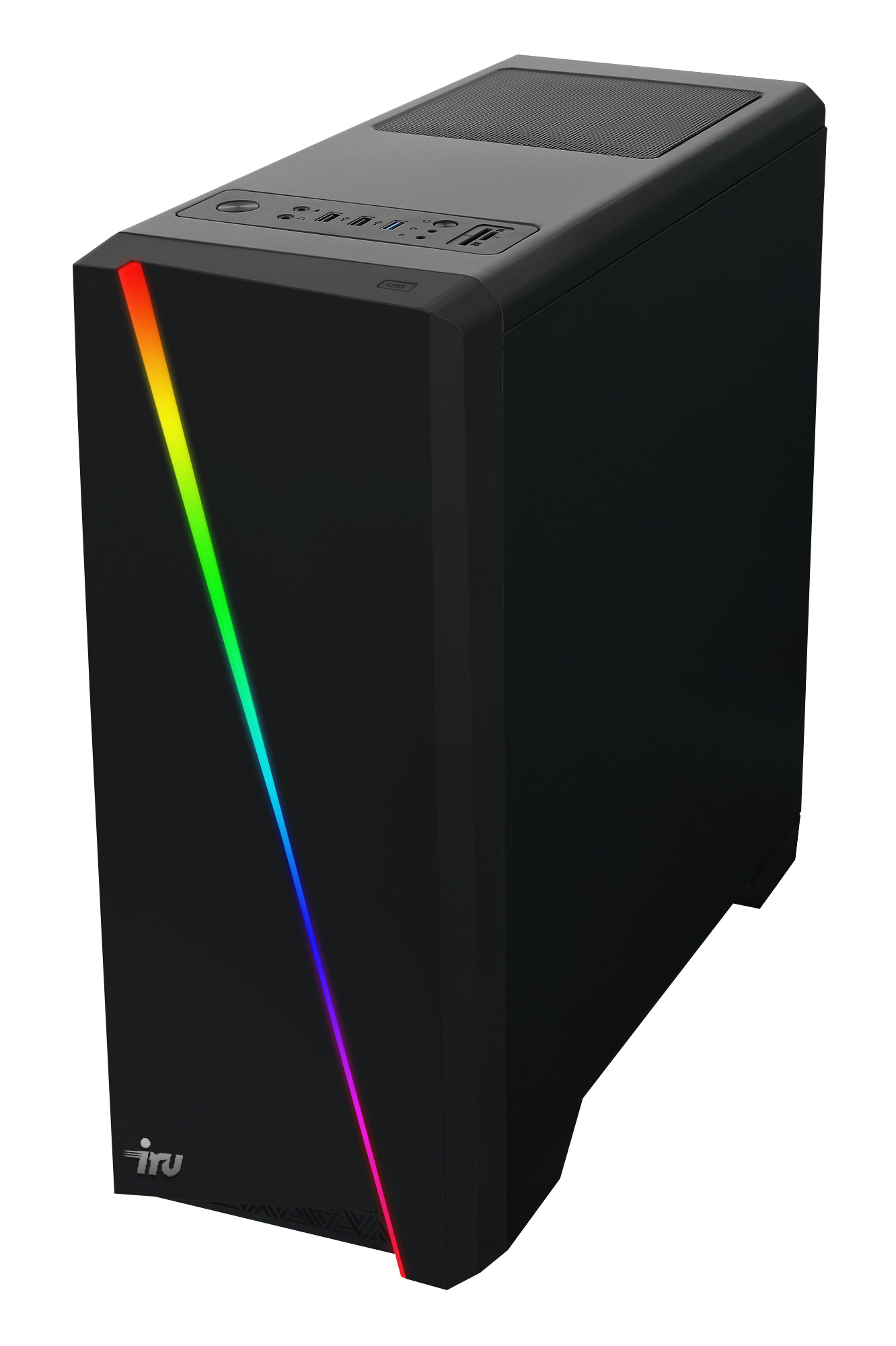 ПК IRU Game 525 MT Ryzen 5 2600 (3.4) 16Gb 1Tb 7.2k SSD120Gb GTX1650 4Gb Windows 10 Home Single Language 64 GbitEth 500W черный (1417358) — фото 2