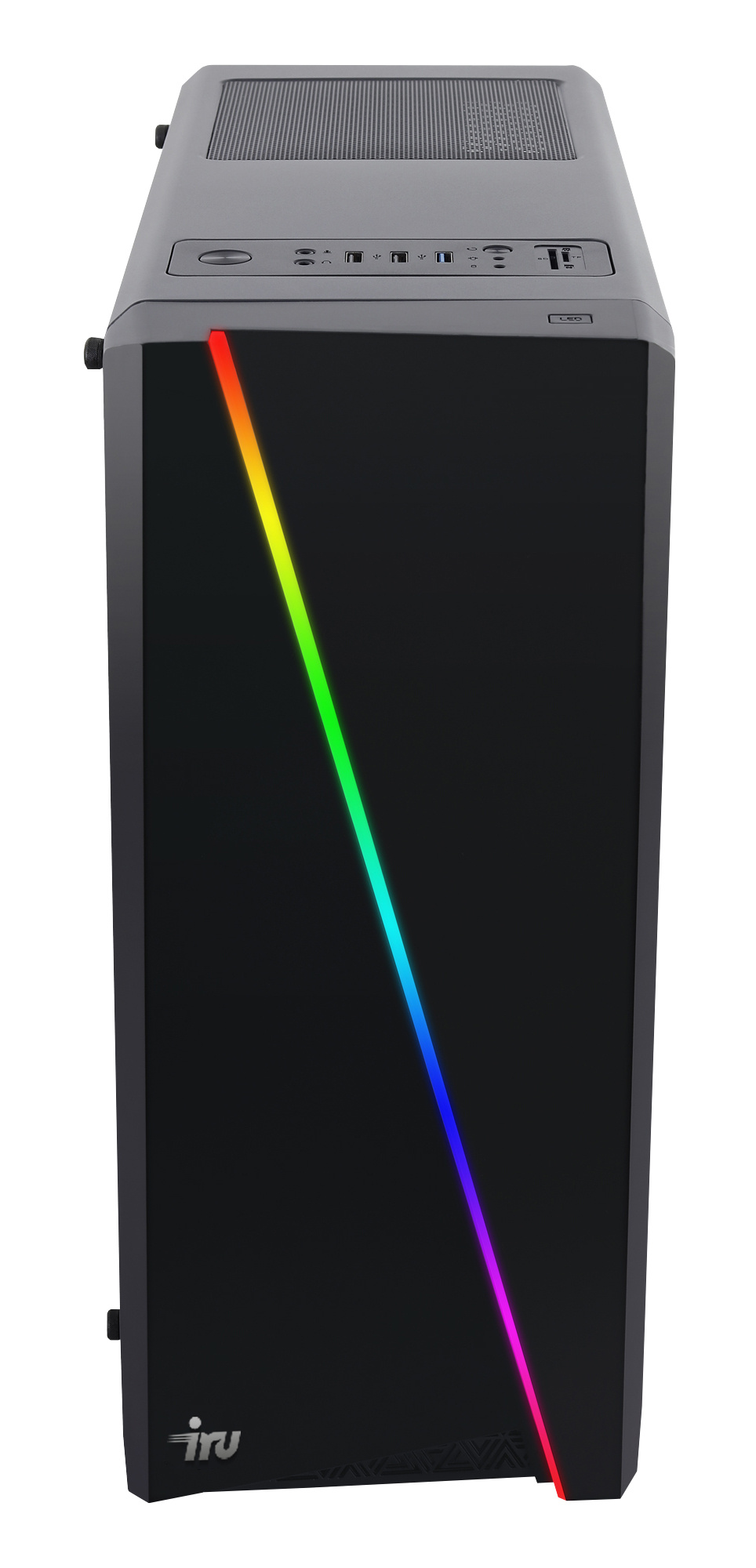 ПК IRU Game 525 MT Ryzen 5 2600 (3.4) 16Gb 1Tb 7.2k SSD120Gb GTX1650 4Gb Windows 10 Home Single Language 64 GbitEth 500W черный (1417358) — фото 3