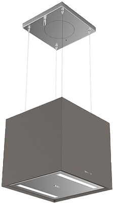 Островная вытяжка Faber SOFT CUBE GREY LONDON F40