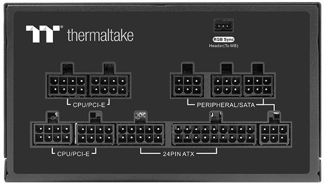 Блок питания Thermaltake ATX 650W Toughpower GF2 ARGB 80+ gold 24pin APFC 140mm fan color LED 9xSATA Cab Manag RTL — фото 4