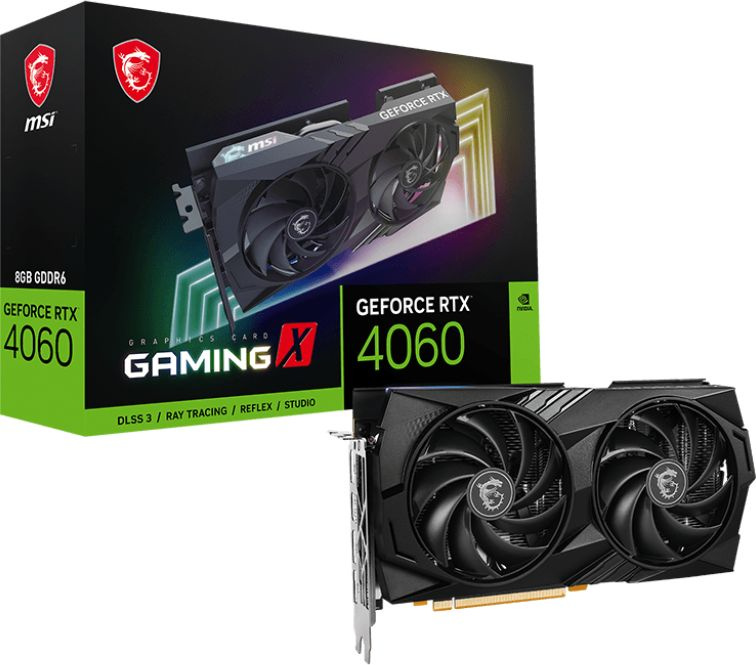 Видеокарта MSI PCI-E 4.0 RTX 4060 GAMING X 8G NVIDIA GeForce RTX 4060 8192Mb 128 GDDR6 2490/17000 HDMIx1 DPx3 HDCP Ret — фото 5