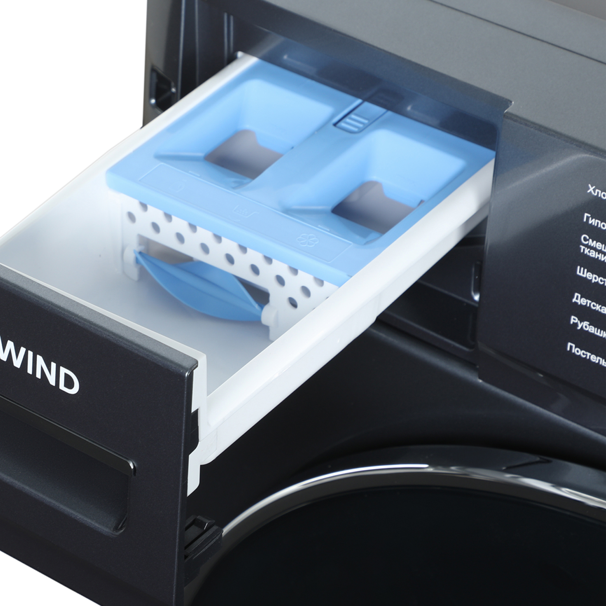 Стиральная машина SunWind SWFD8401 класс: B загр.фронтальная макс.:8кг (с сушкой) темно-серый — фото 5