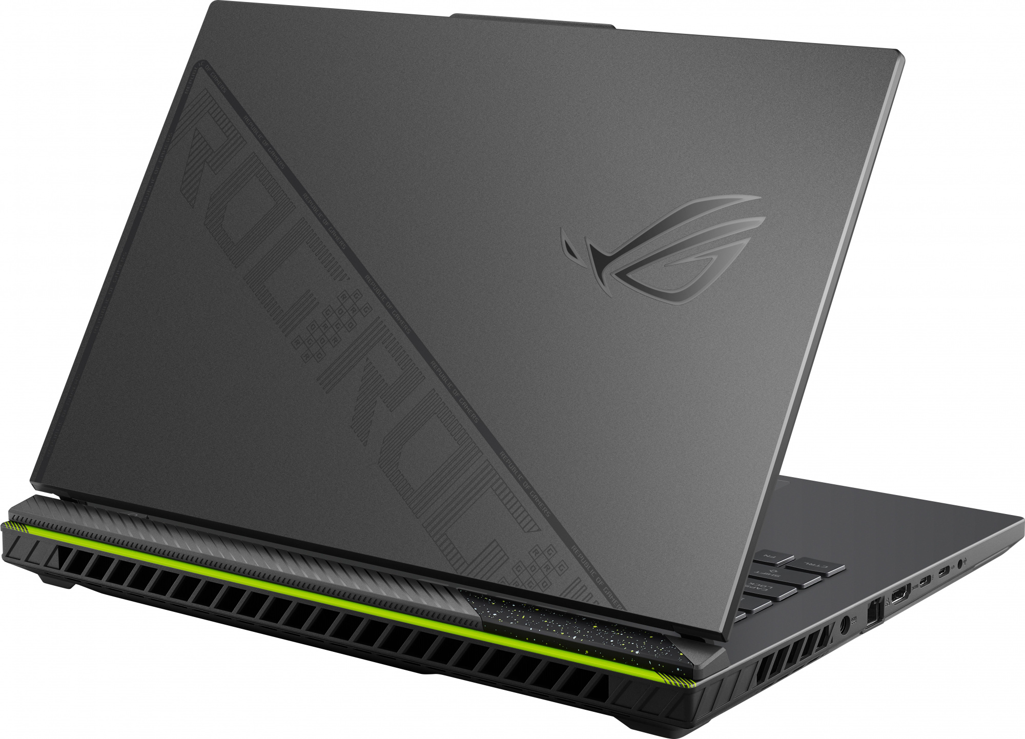 Ноутбук Asus ROG Strix G18 G614JZ-N4080 Core i7 13650HX 16Gb SSD1Tb NVIDIA GeForce RTX4080 12Gb 16" IPS WQXGA (2560x1600) noOS grey WiFi BT Cam (90NR0CZ1-M005T0) — фото 3
