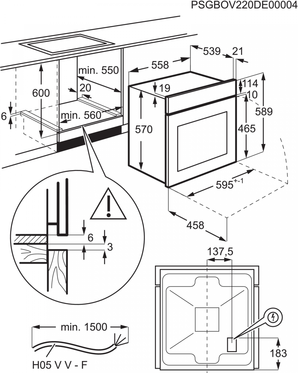 Встраиваемая электрическая духовка ELECTROLUX EOF6P76BX — фото 5