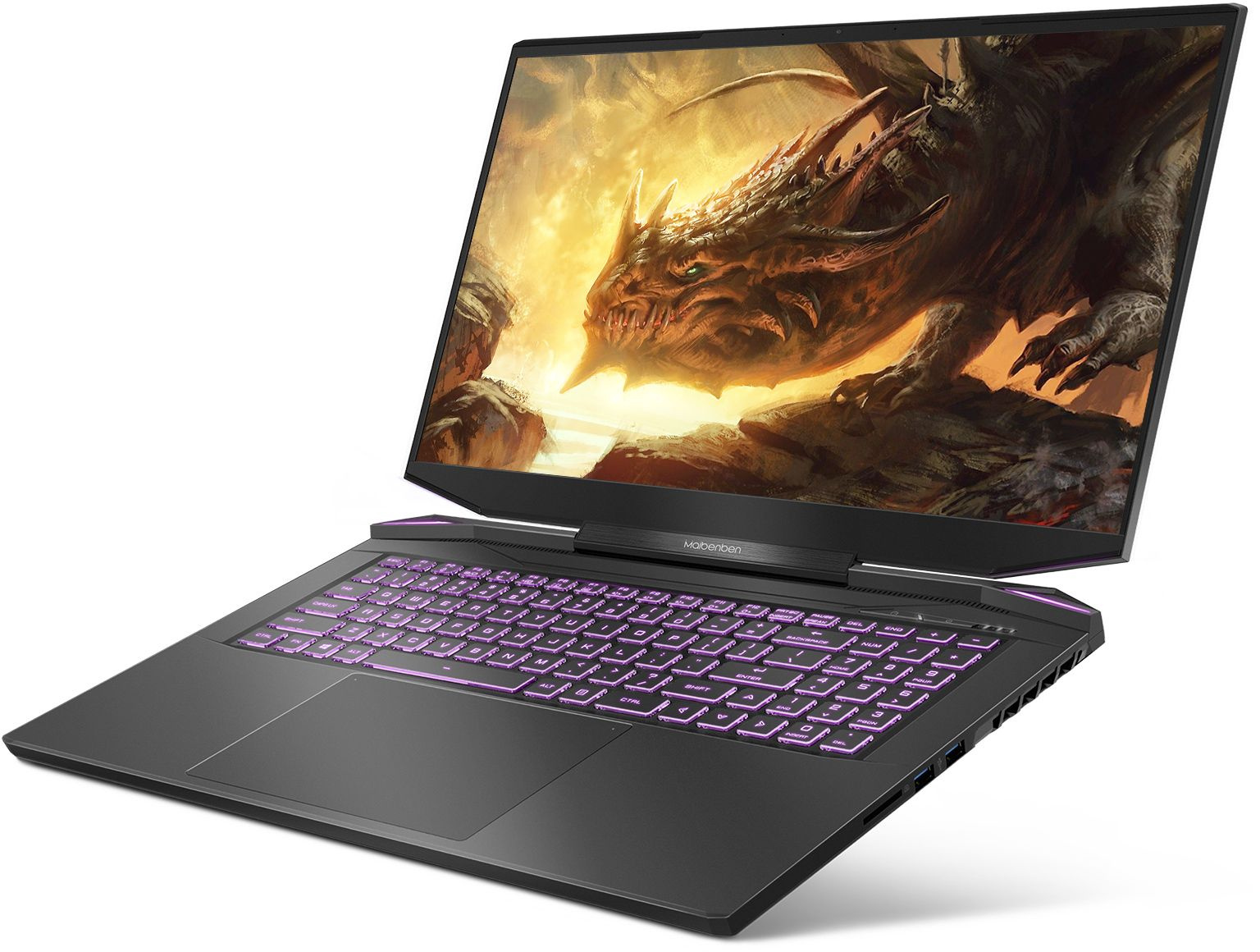 Ноутбук Maibenben X757 Ryzen 7 5800H 16Gb SSD512Gb NVIDIA GeForce RTX 3070 8Gb 17.3" IPS QHD (2560x1440) Linux black WiFi BT Cam 4100mAh (X757QSFELBRE0) — фото 5