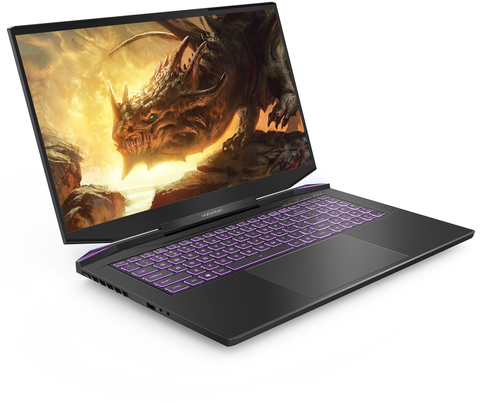 Ноутбук Maibenben X757 Ryzen 7 5800H 16Gb SSD512Gb NVIDIA GeForce RTX 3070 8Gb 17.3" IPS QHD (2560x1440) Linux black WiFi BT Cam 4100mAh (X757QSFELBRE0) — фото 4