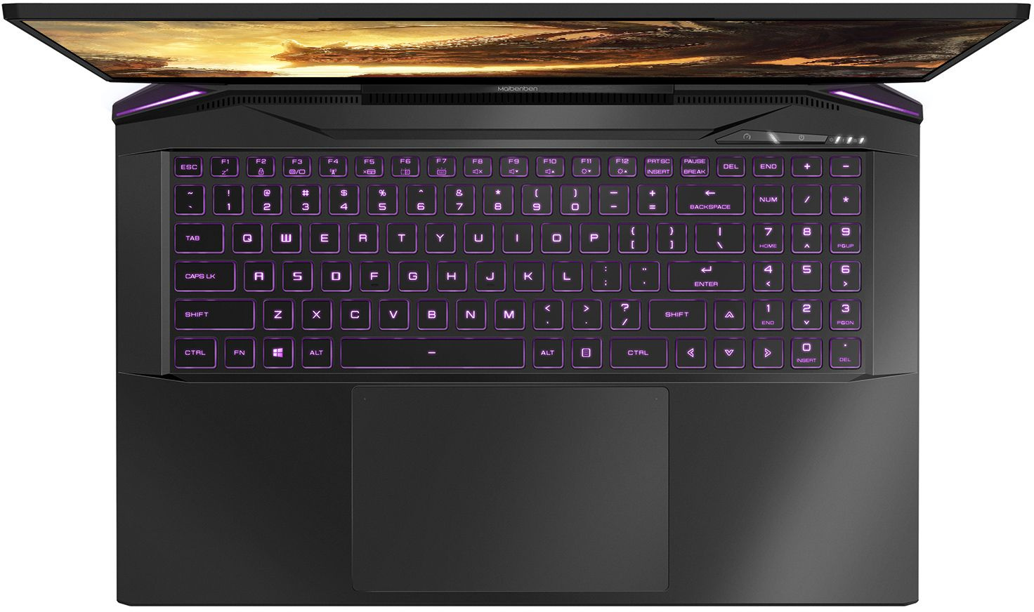 Ноутбук Maibenben X757 Ryzen 7 5800H 16Gb SSD512Gb NVIDIA GeForce RTX 3070 8Gb 17.3" IPS QHD (2560x1440) Linux black WiFi BT Cam 4100mAh (X757QSFELBRE0) — фото 6