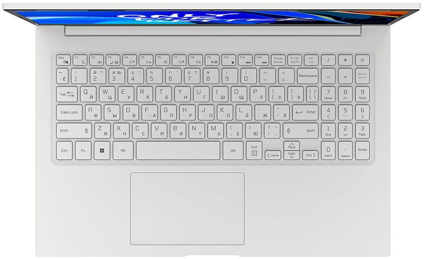 Ноутбук Maibenben M555 Ryzen 5 5500U 8Gb SSD256Gb AMD Radeon 15.6" IPS FHD (1920x1080) Linux white WiFi BT Cam 4278mAh (M5551SA0LWRE0) — фото 5