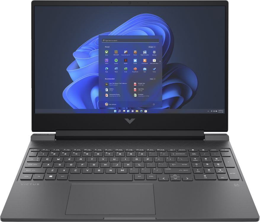Ноутбук HP Victus 15-fb0028nr Ryzen 7 5800H 16Gb SSD512Gb NVIDIA GeForce RTX 3050 Ti 4Gb 15.6" IPS FHD (1920x1080) Windows 11 Home black WiFi BT Cam (677H9UA) — фото 2