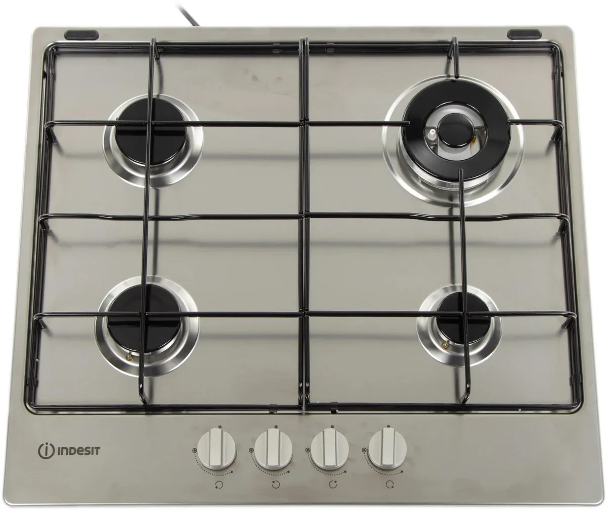 Газовая варочная поверхность Indesit THP 642 W/IX/I RU нержавеющая сталь