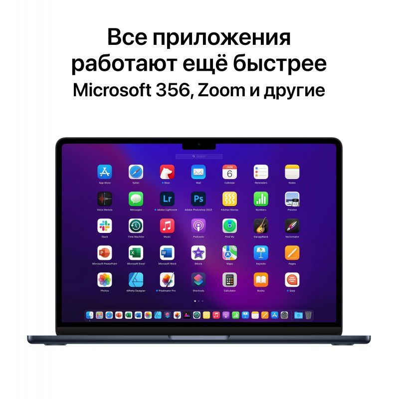 Ноутбук Apple MacBook Air A2681 M2 8 core 16Gb SSD512Gb/8 core GPU 13.6" IPS (2560x1664) Mac OS grey space WiFi BT Cam (Z15S0059F) — фото 10