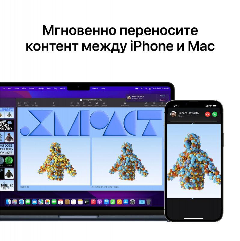 Ноутбук Apple MacBook Air A2681 M2 8 core 16Gb SSD512Gb/8 core GPU 13.6" IPS (2560x1664) Mac OS grey space WiFi BT Cam (Z15S0059F) — фото 11