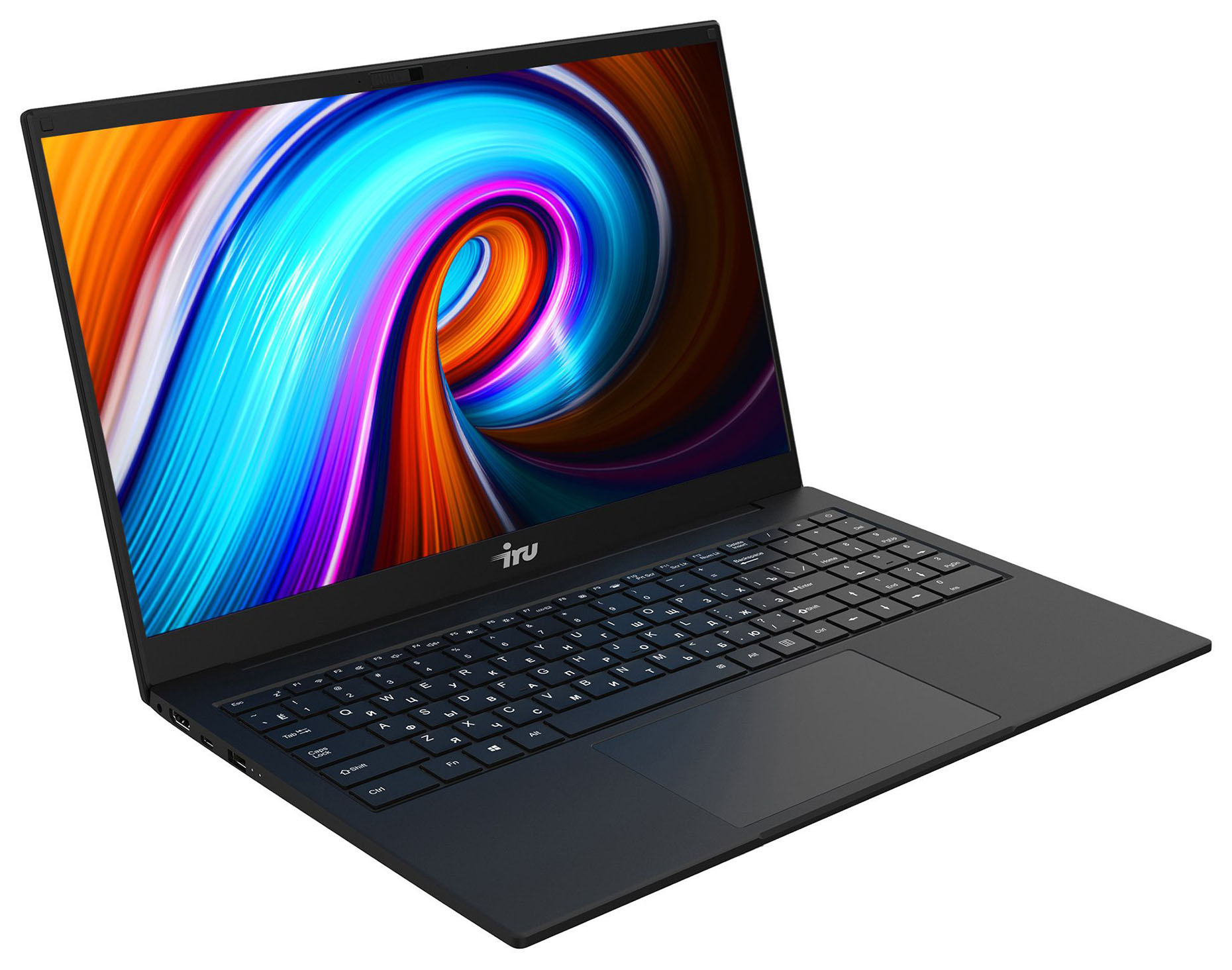 Ноутбук IRU 15EC5 Core i5 1135G7 8Gb SSD256Gb Intel Iris Xe 15.6" FHD (1920x1080) Free DOS black WiFi BT Cam 7200mAh (1894781) — фото 3