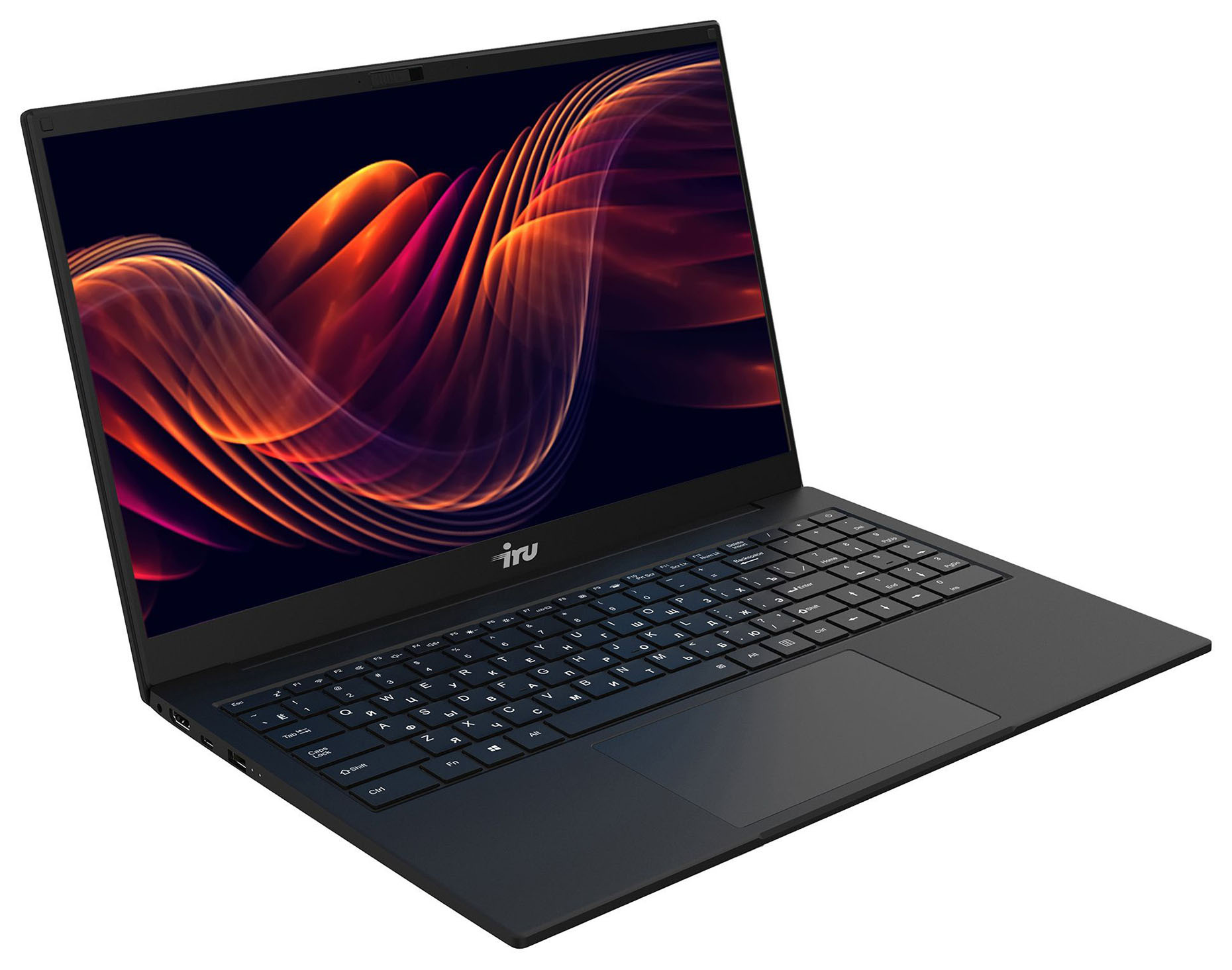 Ноутбук IRU Калибр 15EC3 Core i3 1115G4 16Gb SSD512Gb Intel Iris Xe 15.6" FHD (1920x1080) Free DOS black WiFi BT Cam 7200mAh — фото 4