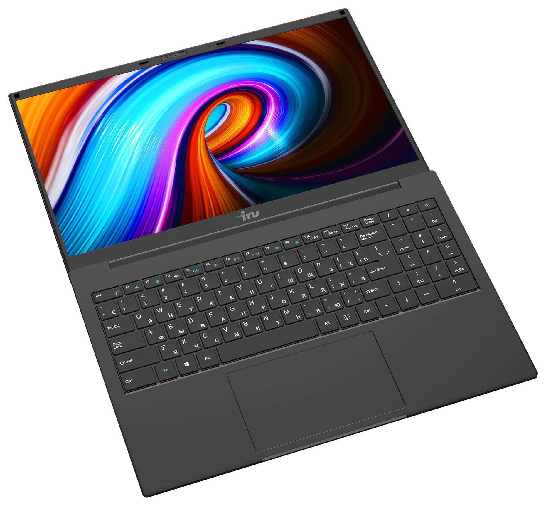 Ноутбук IRU Калибр 15EC5 Core i5 1135G7 16Gb SSD512Gb Intel Iris Xe 15.6" FHD (1920x1080) Free DOS black WiFi BT Cam 7200mAh — фото 5