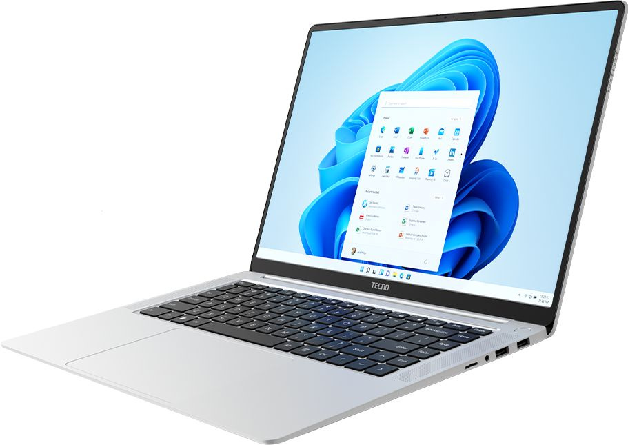 Ноутбук Tecno MegaBook S1 Core i5 1240P 16Gb SSD512Gb Intel Iris Xe graphics 15.6" IPS 3.2K (3200x2000) Windows 11 Home 64 grey WiFi BT Cam 6060mAh (71003300134) — фото 3