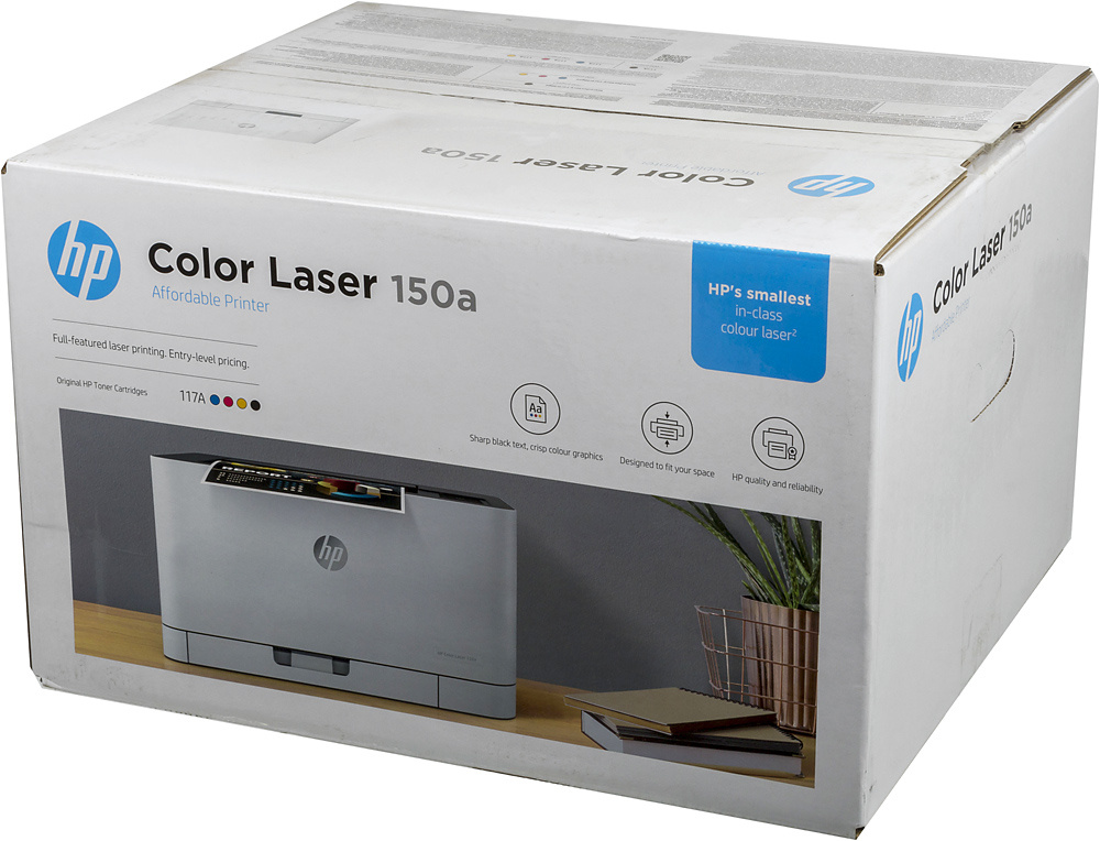 Принтер лазерный HP Color LaserJet Laser 150a (4ZB94A) A4 белый — фото 14