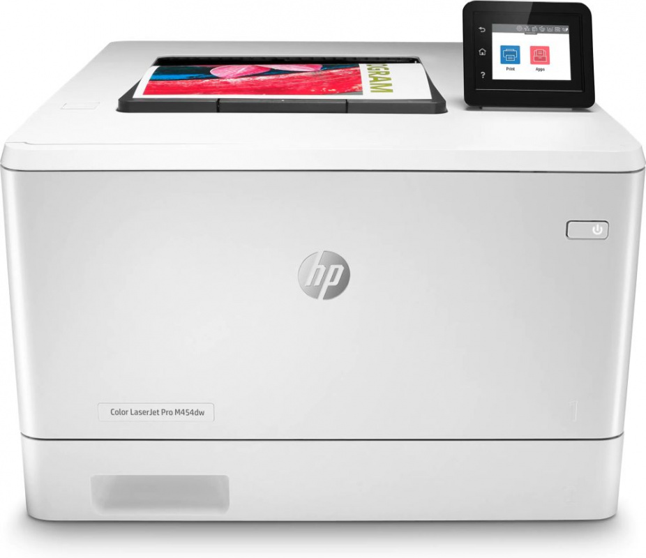 Принтер лазерный HP Color LaserJet Pro M454dw (W1Y45A) A4 Duplex Net WiFi белый — фото 6