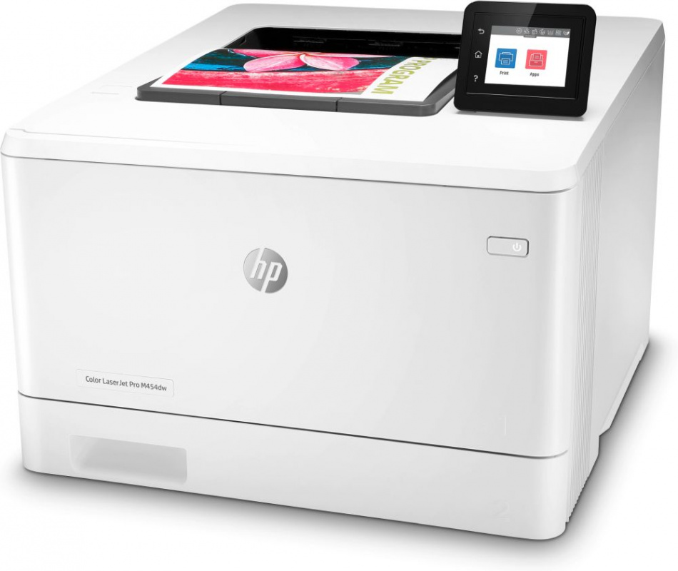 Принтер лазерный HP Color LaserJet Pro M454dw (W1Y45A) A4 Duplex Net WiFi белый — фото 5