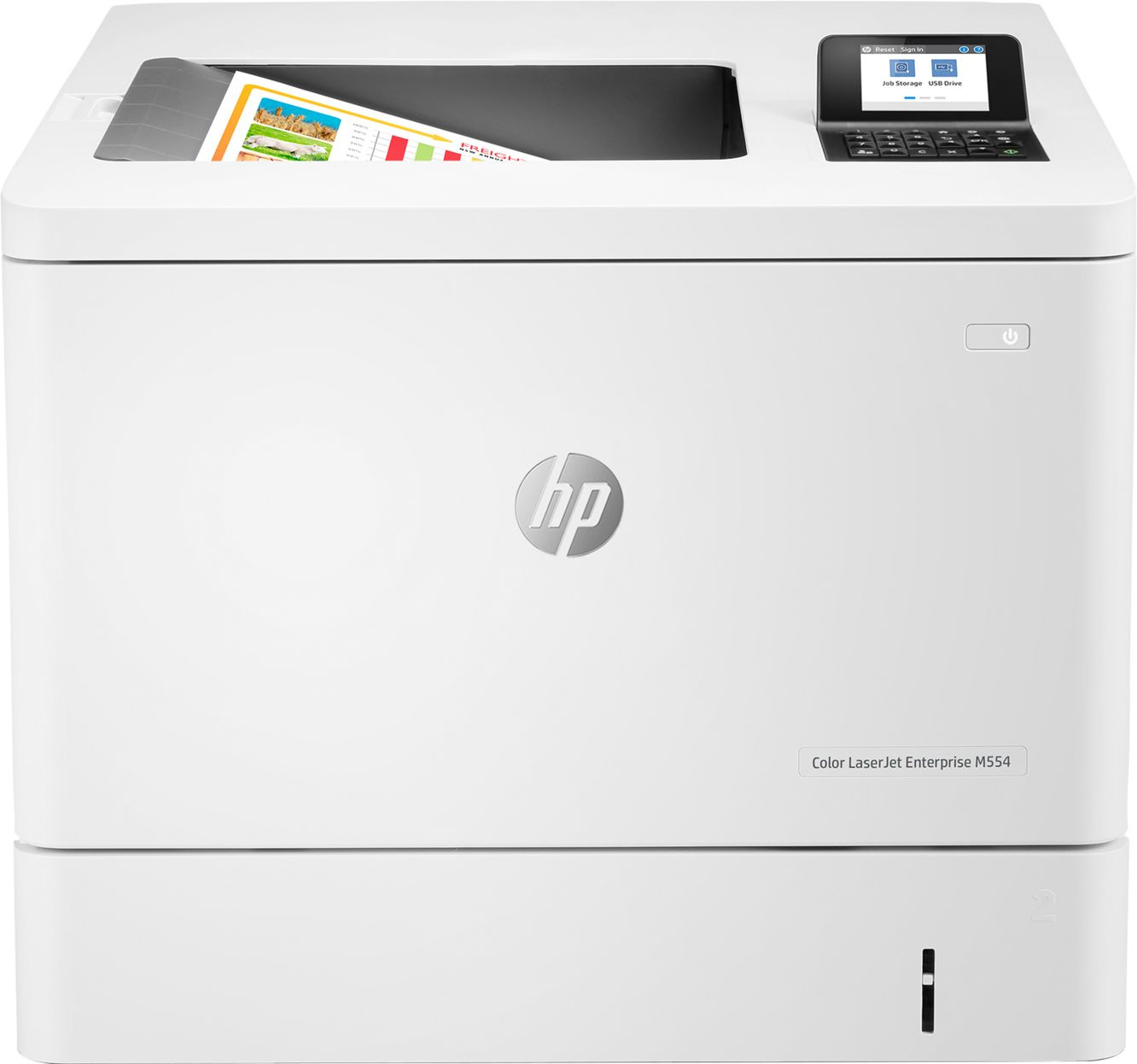 Принтер лазерный HP Color LaserJet Enterprise M554dn (7ZU81A) A4 Duplex белый — фото 4