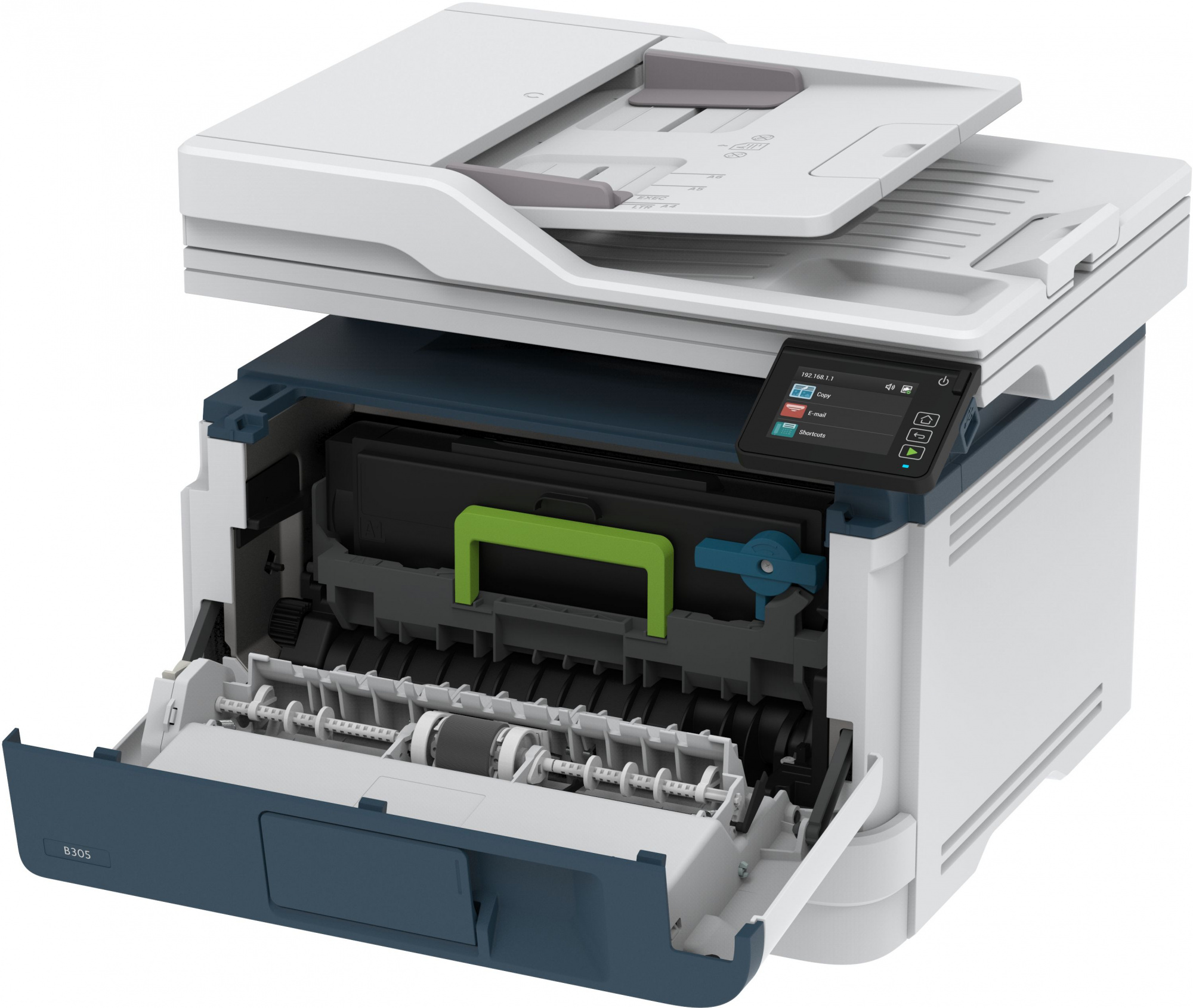 МФУ лазерный Xerox WorkCentre B305V_DNI A4 Duplex Net WiFi белый/синий — фото 3