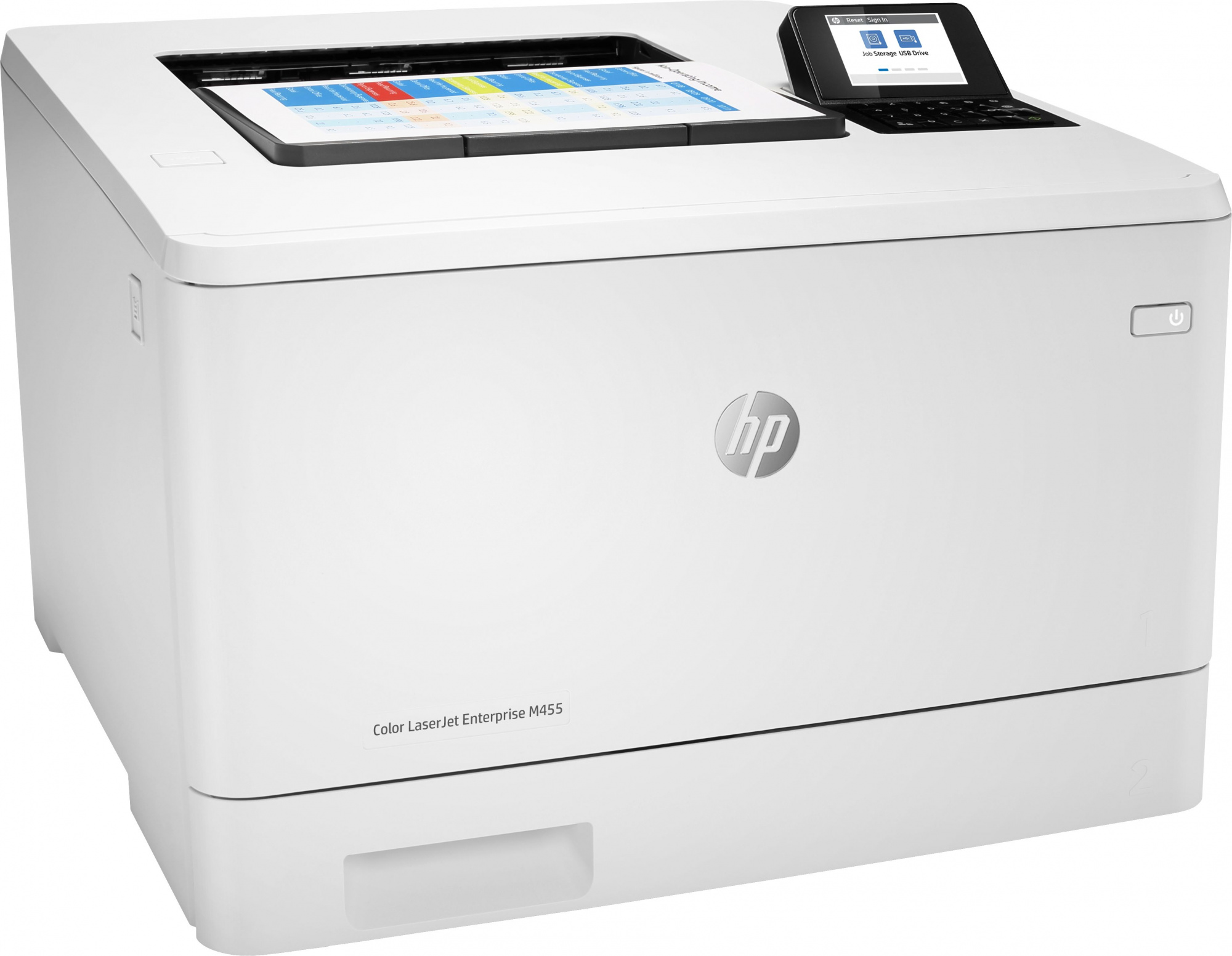 Принтер лазерный HP Color LaserJet Pro M455dn (3PZ95A) A4 Duplex Net белый — фото 2