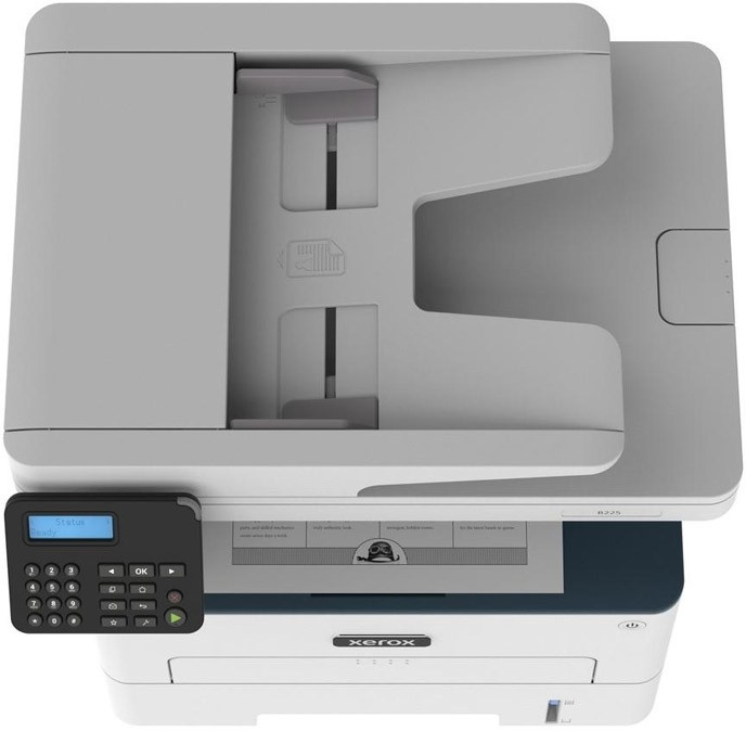 МФУ лазерный Xerox WorkCentre B225DNI (B225V_DNI) A4 Duplex Net WiFi белый/синий — фото 2