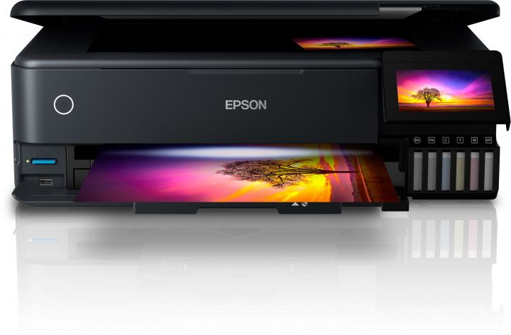 МФУ струйный Epson L8180 (C11CJ21403/402) A3 Duplex Net WiFi черный — фото 2