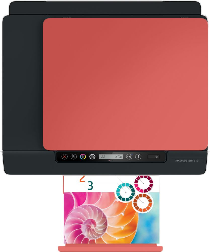 МФУ струйный HP Smart Tank 519 AiO (3YW73A) A4 WiFi BT USB черный/красный — фото 5