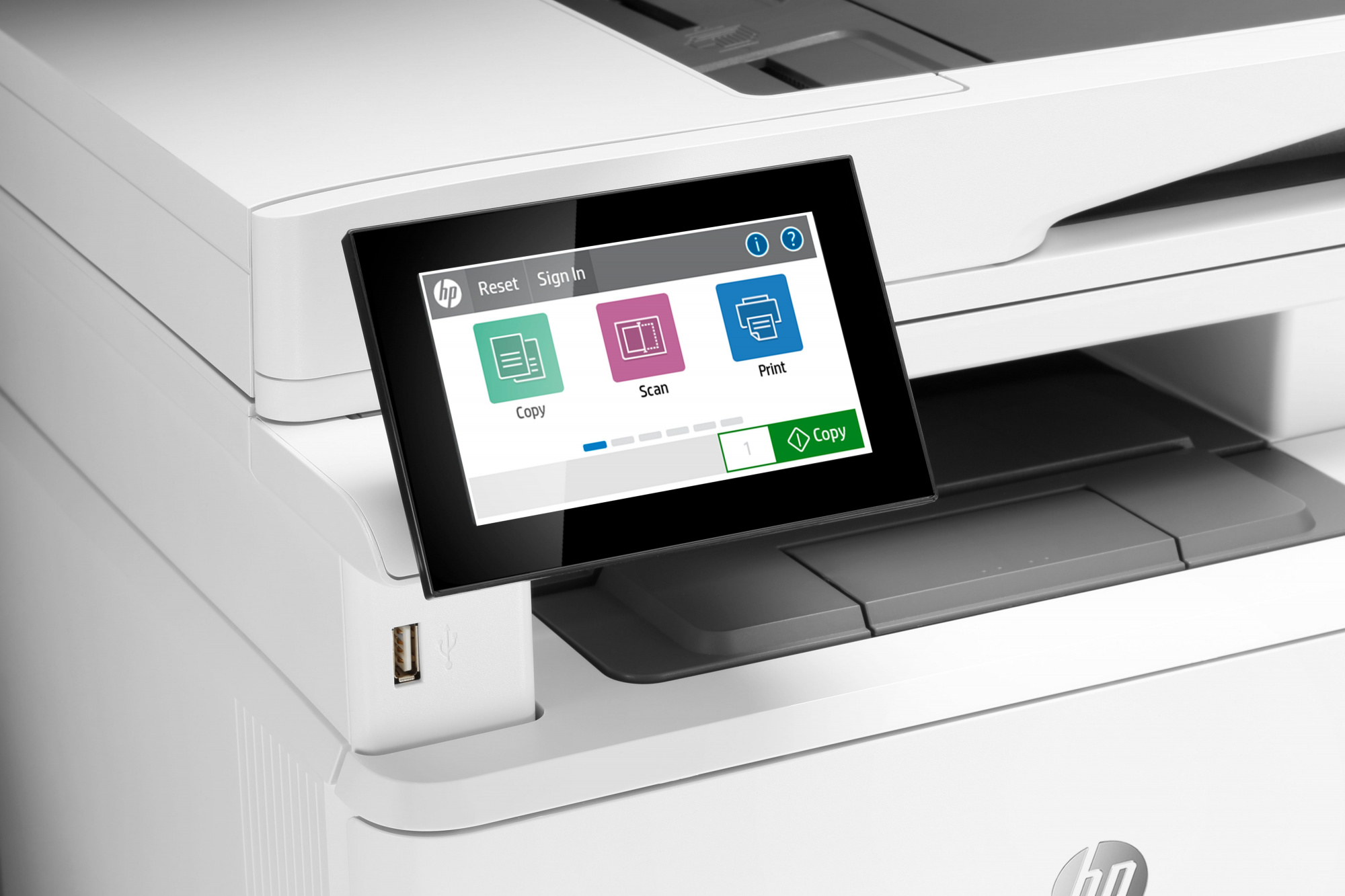 МФУ лазерный HP LaserJet Pro M430f (3PZ55A) A4 Duplex Net белый/черный — фото 6