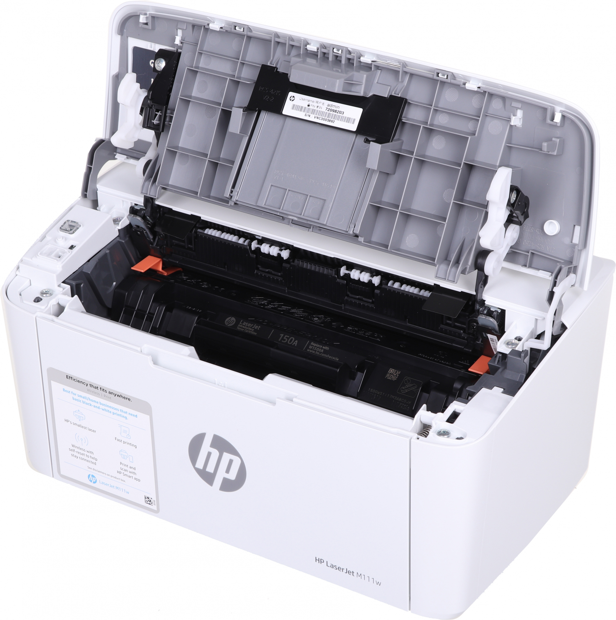 Принтер лазерный HP LaserJet M111w (7MD68A) A4 WiFi белый — фото 2
