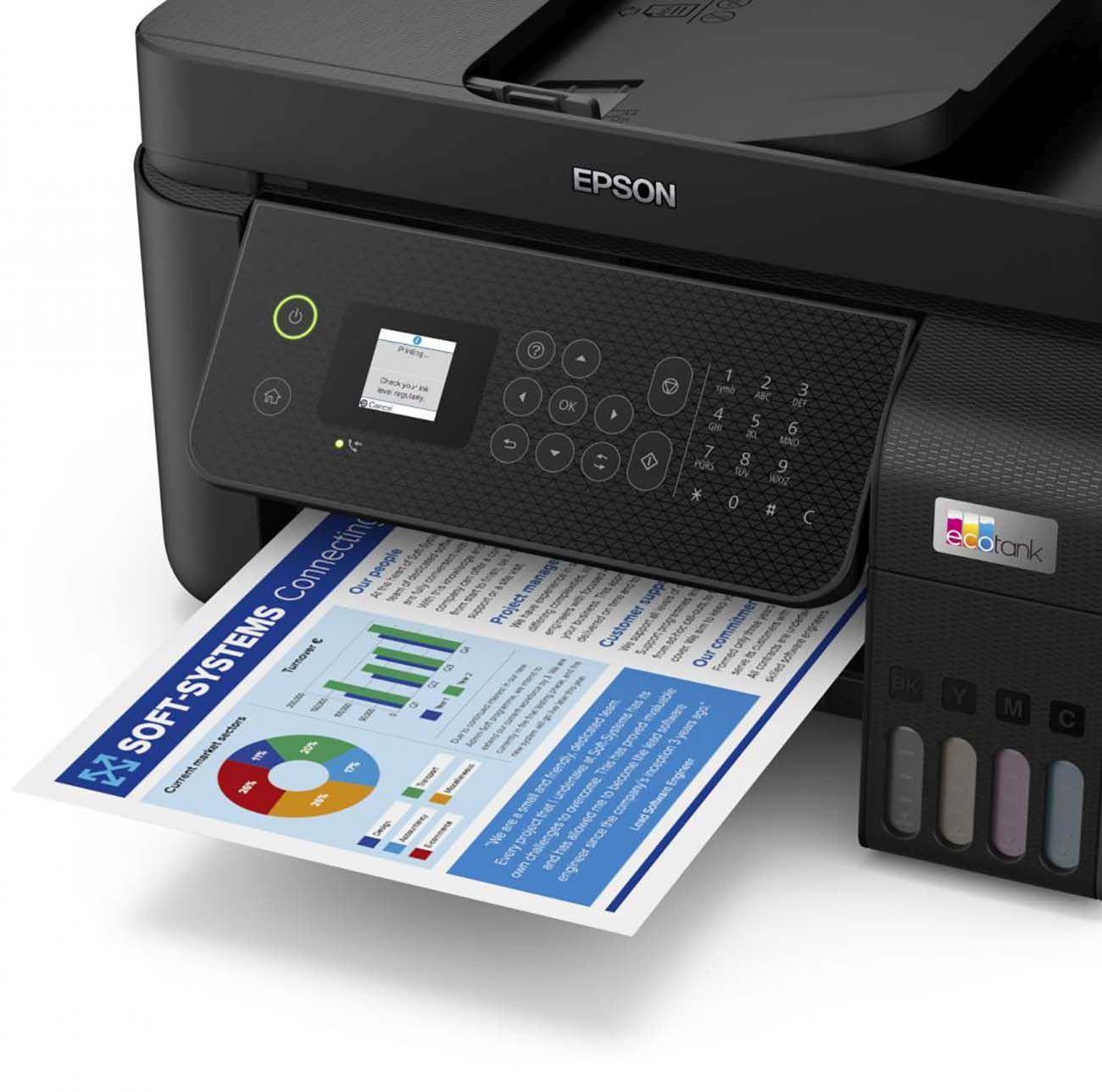 МФУ струйный Epson L5290 (C11CJ65512) A4 WiFi черный — фото 3