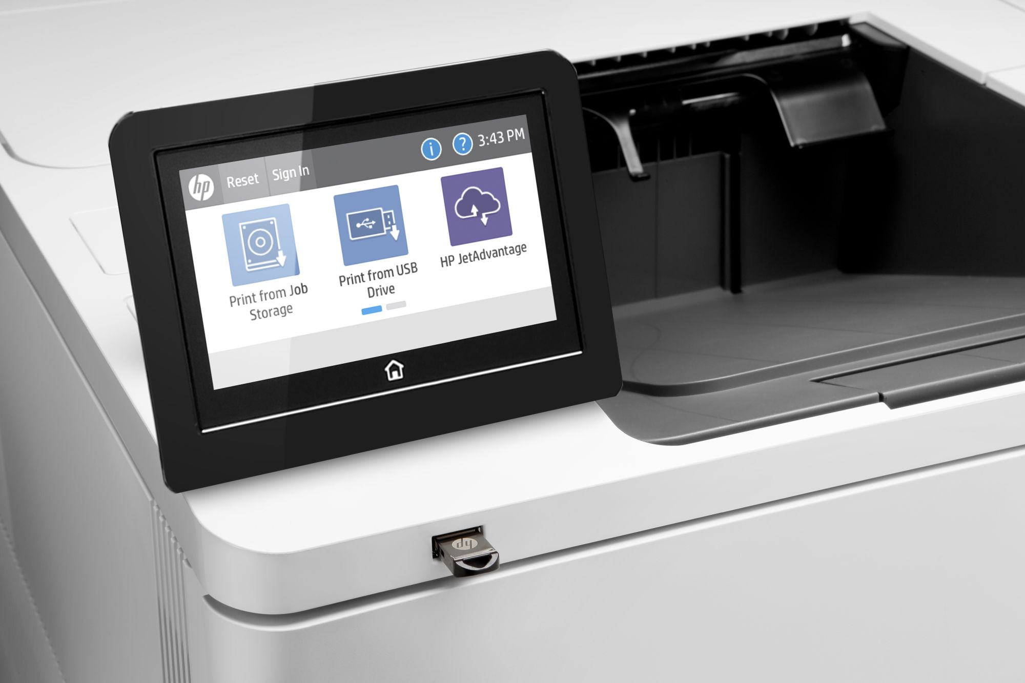 Принтер лазерный HP LaserJet Enterprise M612dn (7PS86A) A4 Duplex Net белый — фото 3
