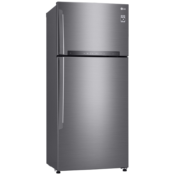 Холодильник с верхней морозильной камерой широкий LG GN-H702HMHZ
