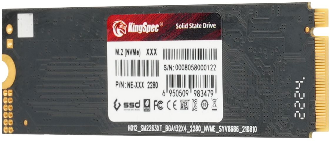 Накопитель SSD Kingspec PCIe 3.0 x4 2TB NE-2TB M.2 2280 — фото 4