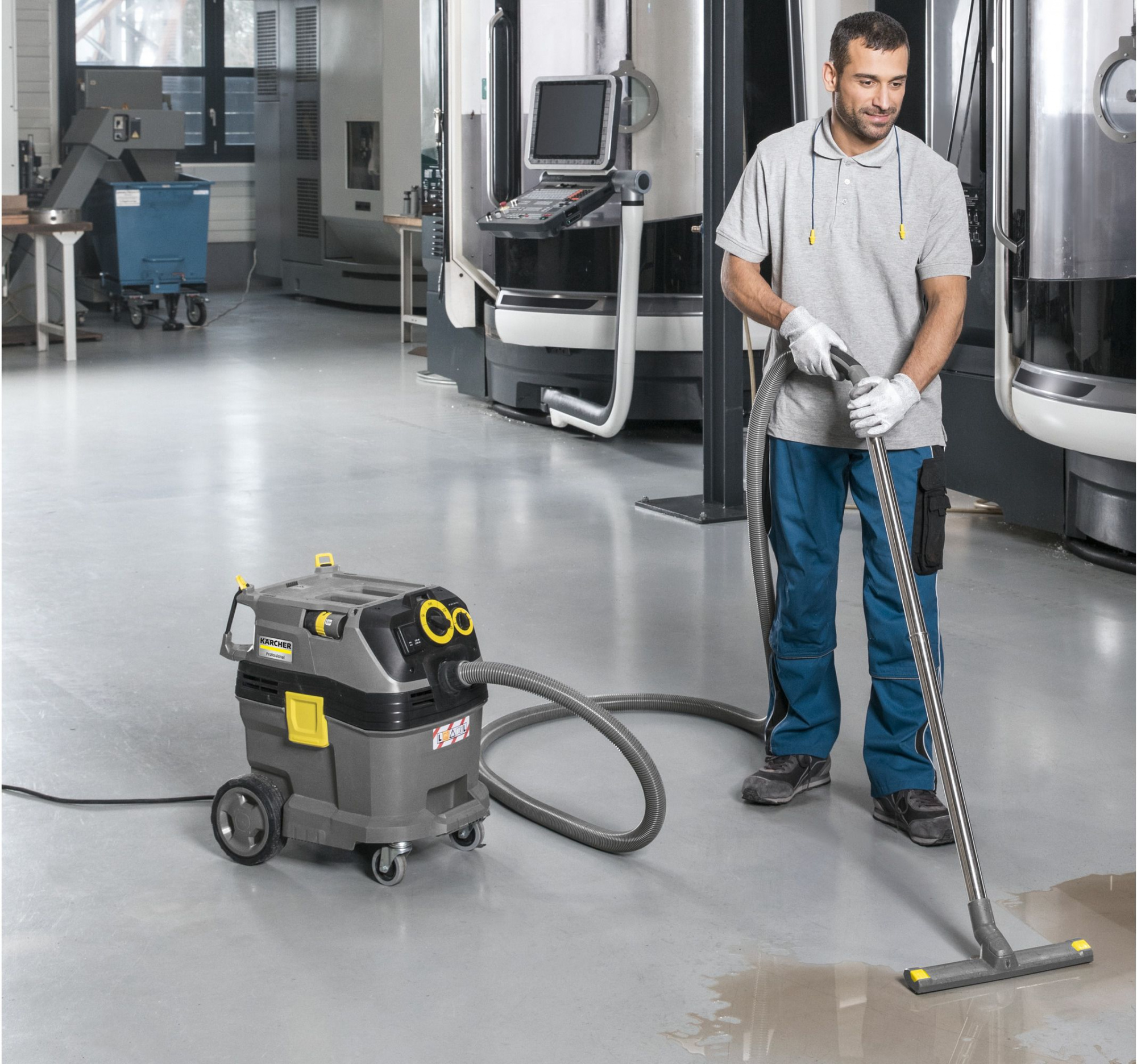 Строительный пылесос Karcher NT 30/1 Tact Te L 1380Вт (уборка: сухая/влажная) серый — фото 4