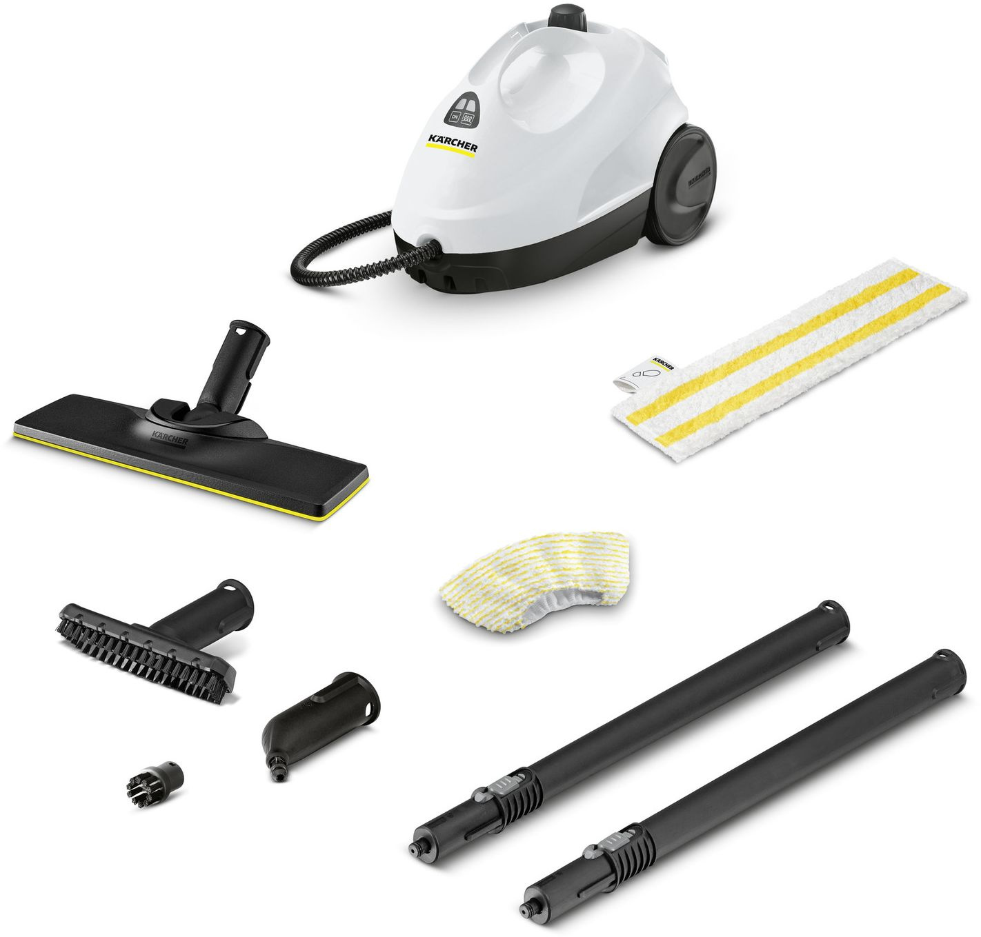 Пароочиститель напольный Karcher EasyFix SC 2 1500Вт белый