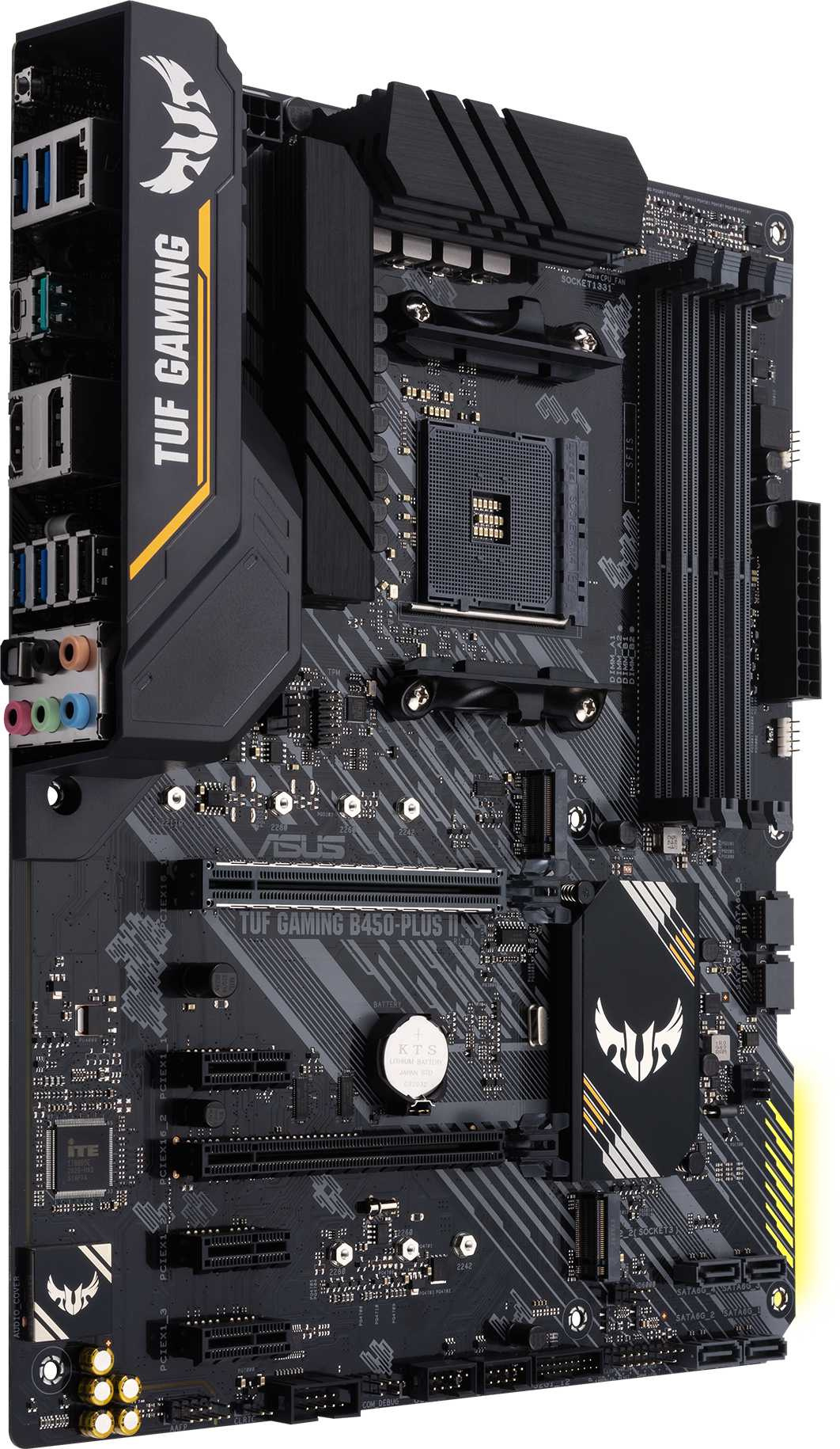 Материнская плата Asus TUF GAMING B450-PLUS II Soc-AM4 AMD B450 4xDDR4 ATX AC`97 8ch(7.1) GbLAN RAID+HDMI+DP — фото 2