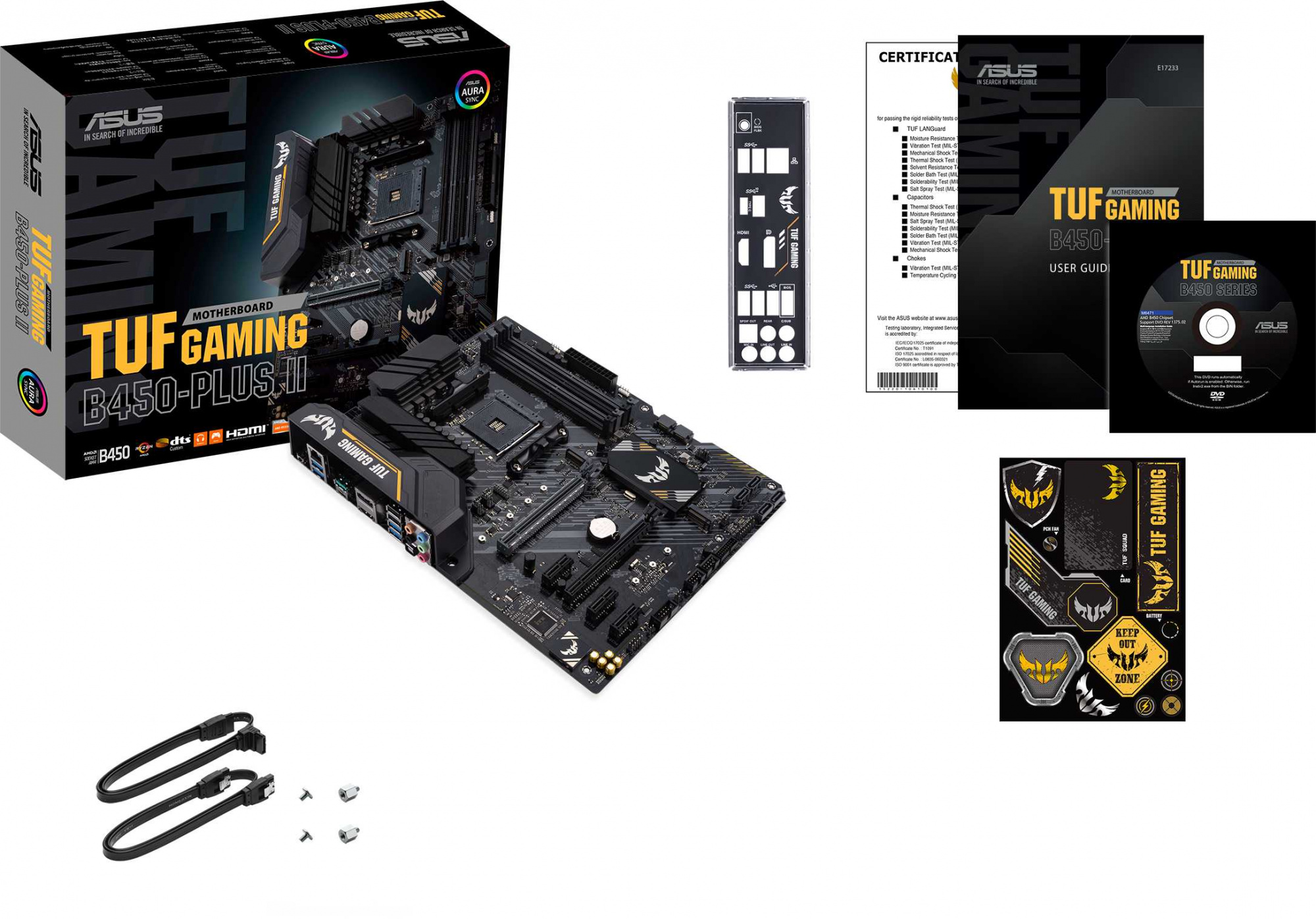 Материнская плата Asus TUF GAMING B450-PLUS II Soc-AM4 AMD B450 4xDDR4 ATX AC`97 8ch(7.1) GbLAN RAID+HDMI+DP — фото 7
