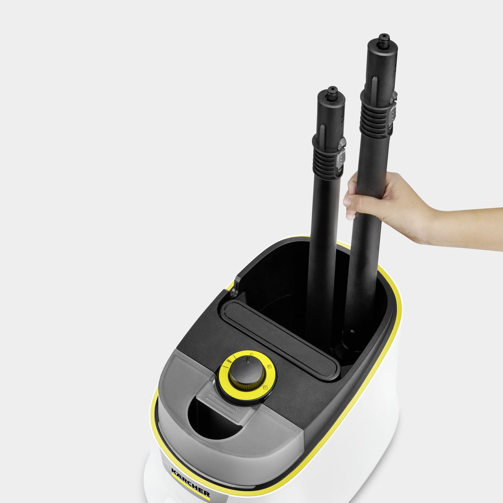 Пароочиститель напольный Karcher EasyFix SC 4 Deluxe 2200Вт белый — фото 2