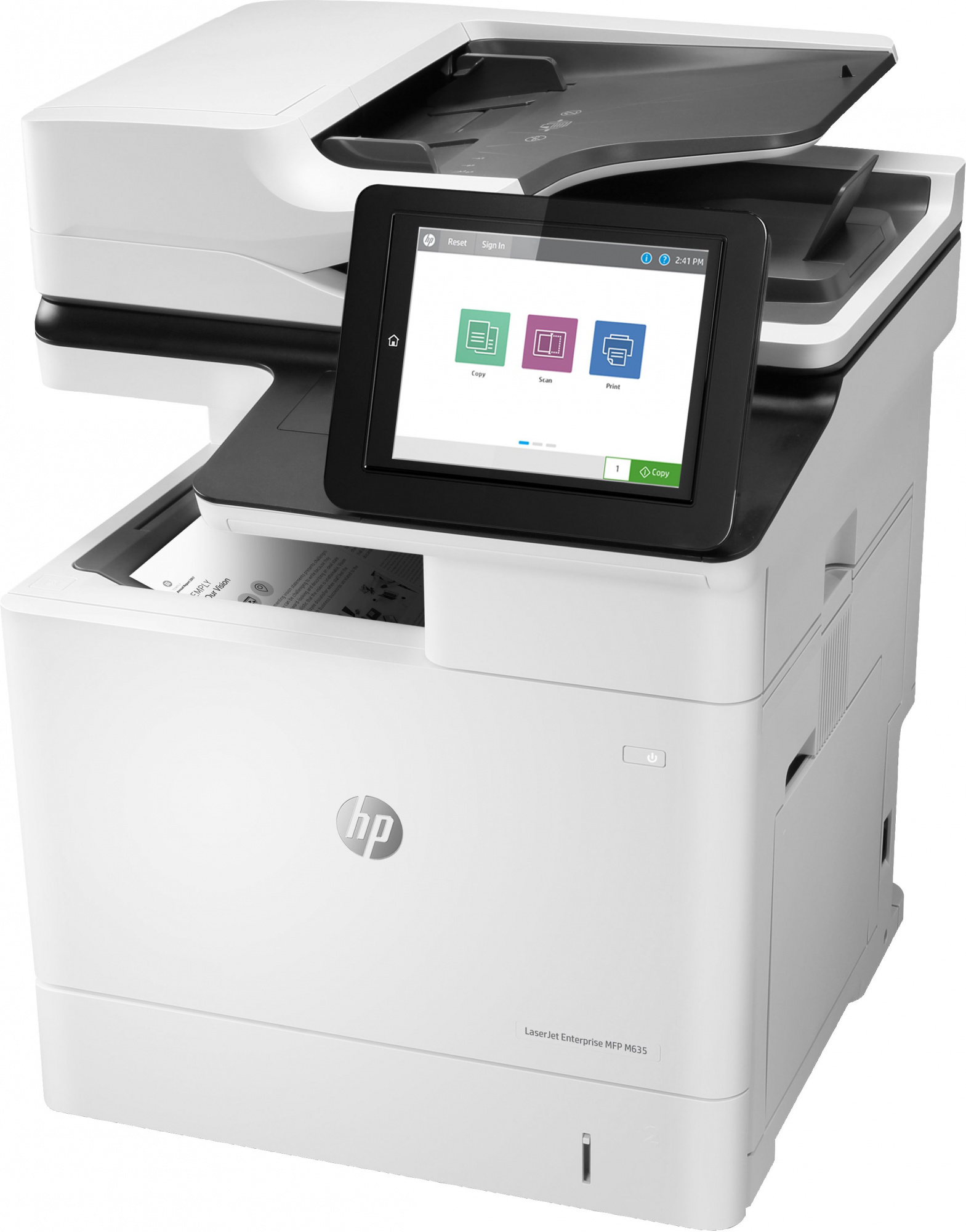 МФУ лазерный HP LaserJet Enterprise M635h (7PS97A) A4 Duplex Net белый/черный — фото 2