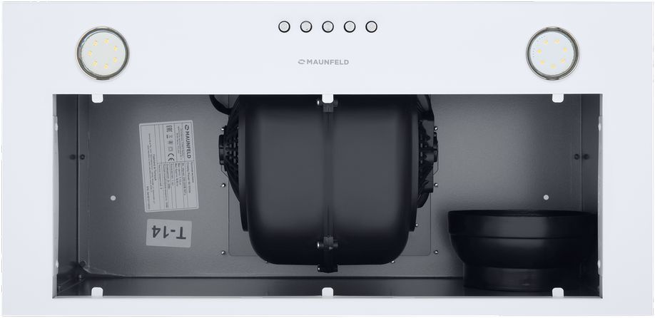 Вытяжка встраиваемая Maunfeld Crosby Power 50 белый управление: кнопочное (1 мотор) — фото 11