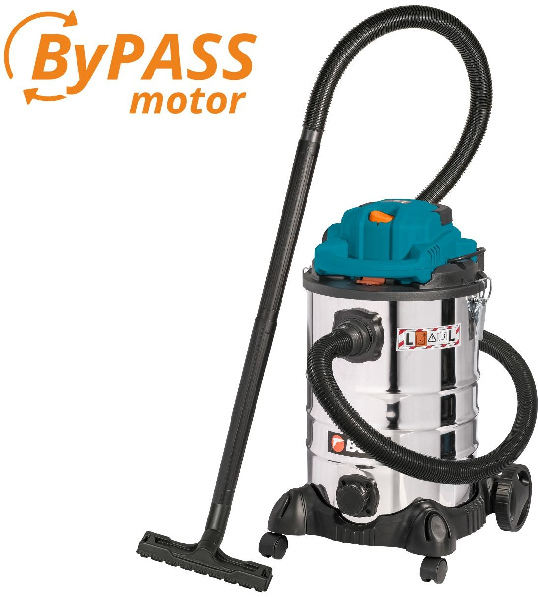 Строительный пылесос Bort BSS-1230-Duo 1200Вт (уборка: сухая/влажная) синий — фото 3